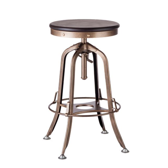 Industrial Bar Stool in French Brass Colour 