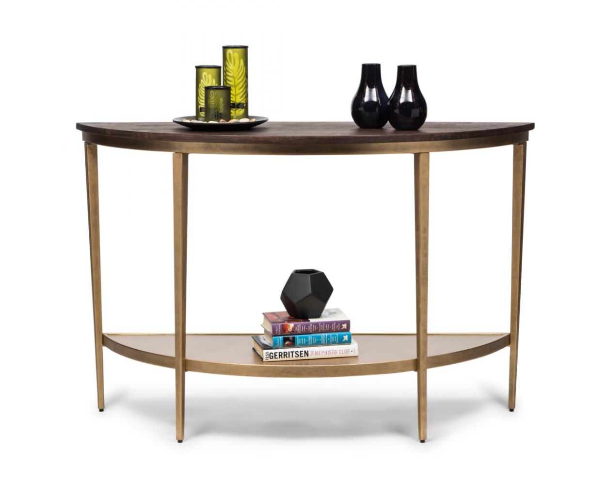 Half Round Hallway Console Table With, Half Round Entrance Table