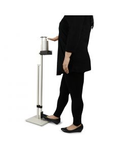 Lirash Touchless Hand Sanitiser Floor Stand with Foot Pedal White Black