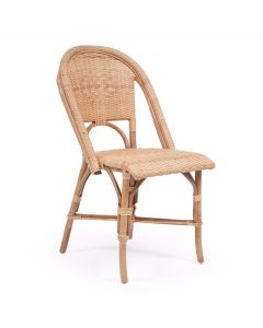 Sorrento Woven Natural Rattan Dining Chair Coastal Style