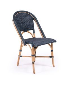Sorrento Woven Rattan Dining Chair Coastal Style in Oceania Colour Finish