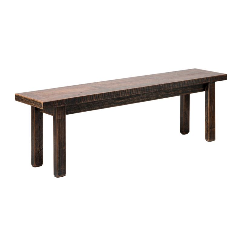 Australian Made Reclaimed Wood Dining Bench Chair 150cm Black